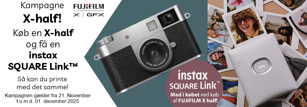 Vinter kamapange sammensæt dit eget kit! køb allerede idag!. Oplev fujifilm i butikken, Spar op til 3.000 kr. på udvalgte x-series modeller. gælder t.o.m. 14.januar 2026.